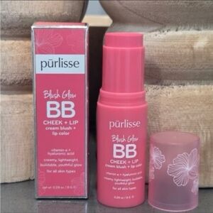 Purlisse Blush Glow BB Cheek + Lip Cream Stick in Pink Crush BNIB